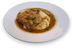 Corvina Bordalesa con Puré de Papas