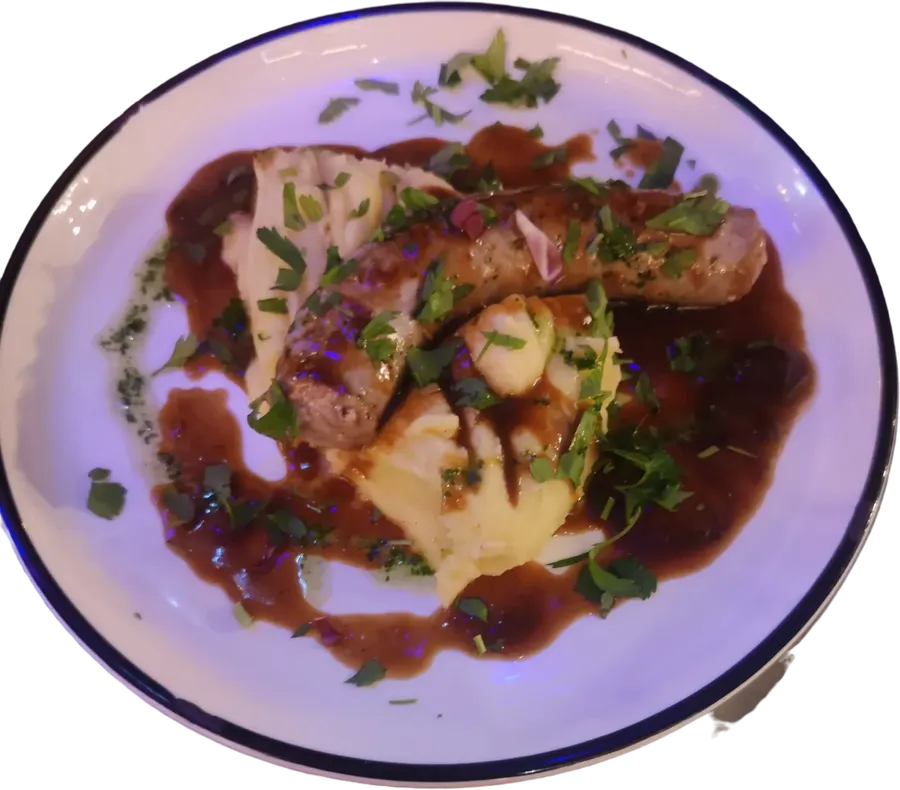 Saucisse au Couteau jus corsé aux herbes