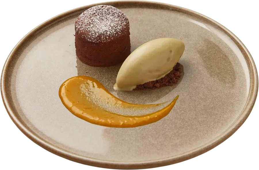 Volcán de chocolate