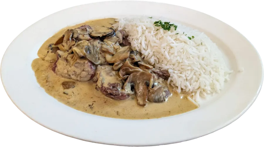 Strogonoff de Filete con Arroz