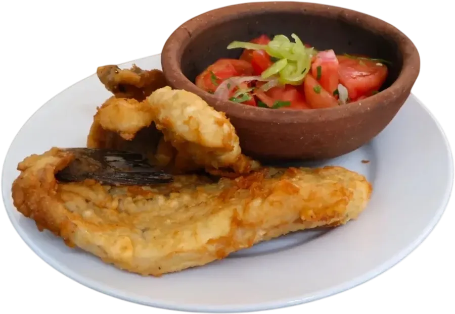 Merluza Frita con Chilena