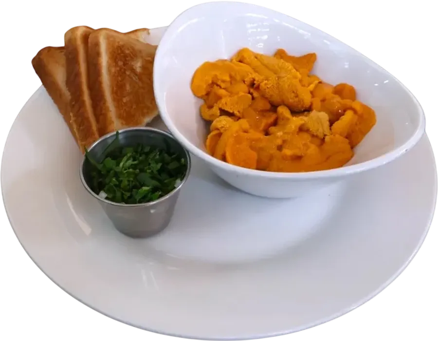 Erizos con Salsa Verde 