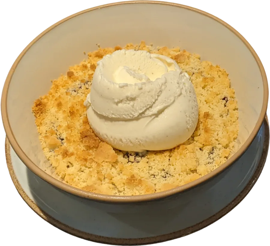 Crumble de frutos rojos