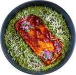 Salmón quinotto