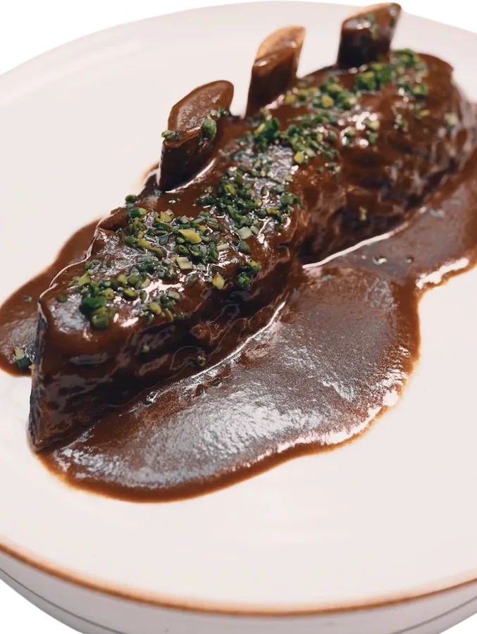 Asado de tira al vino tinto 