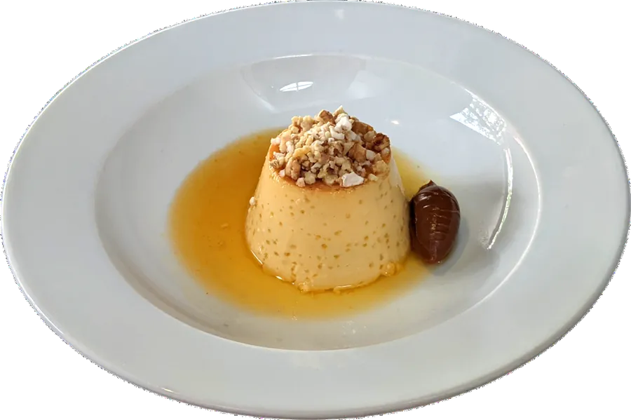 Flan con caramelo 
