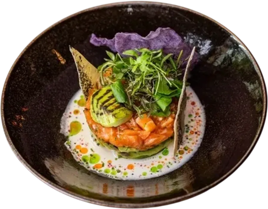 Tartar de salmón