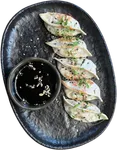 Gyozas de setas trufadas