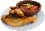 Merluza Frita con Chilena