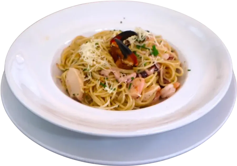 Tallarines con Mariscos