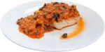 Merluza Austral con Salsa Mediterránea