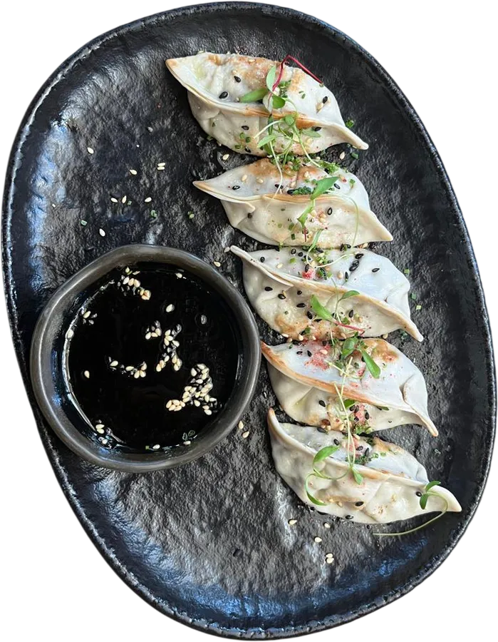 Gyozas de setas trufadas
