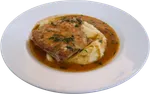 Corvina Bordalesa con Puré de Papas