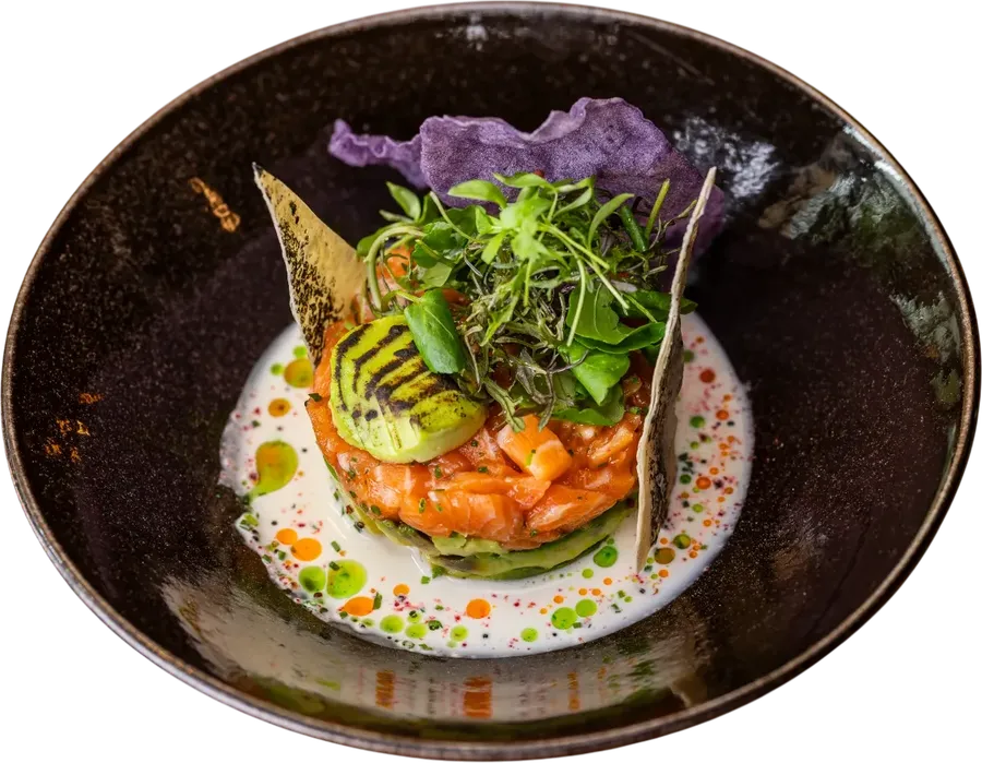 Tartar de salmón