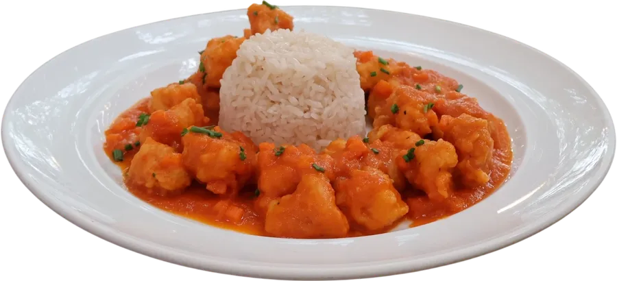 Calugas de Pescado en Salsa Pomodoro 