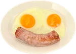 Huevos Fritos con Saucisse