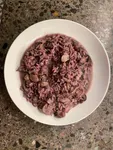 Risotto Vino Rosso e Funghi