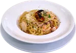 Tallarines con mariscos