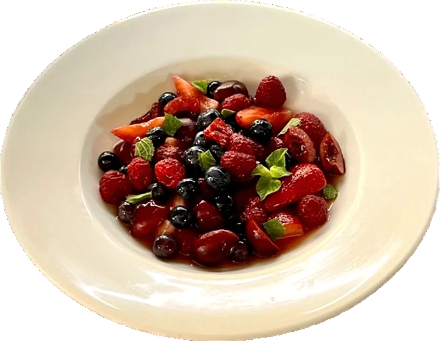 Sopa de Frutos Rojos