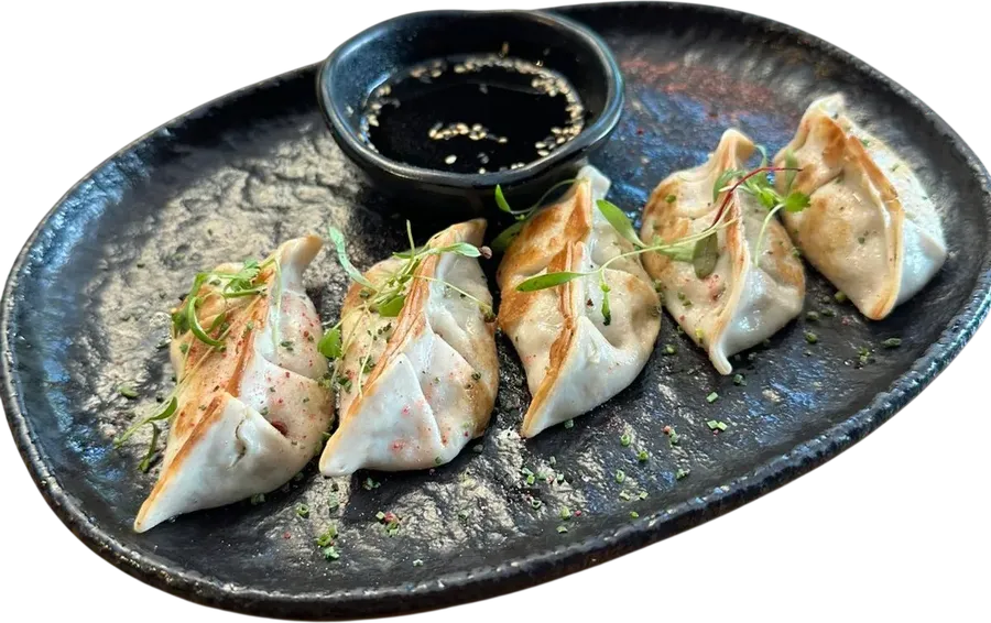 Gyozas de setas trufadas