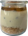 Frasco de cheesecake de maracuyá